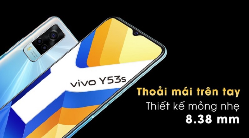Vivo Y53s có kích thước là 190g